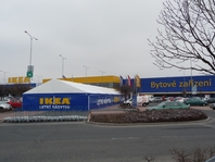 Textilní průmyslová hala 10x40 m, stanové haly, IKEA